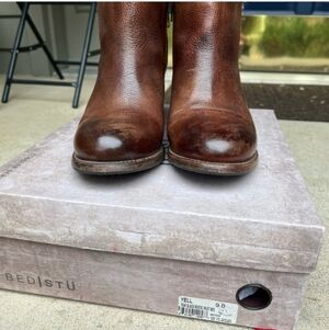 Bed Stu Women's Brown Leather Ankle Boots